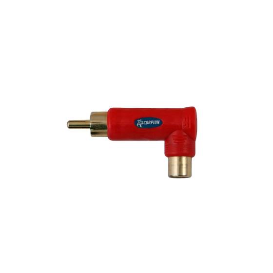 Imagem de Adaptador RCA longo 90  VERMELHO XSCORPION RAL-R