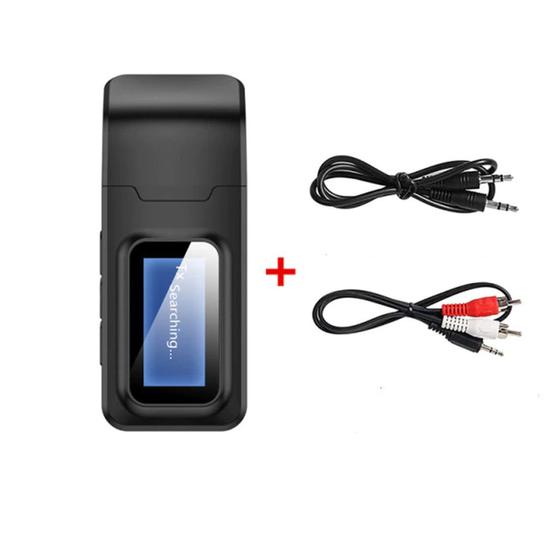 Adaptador Receptor e Transmissor de Audio Bluetooth 5.0 com display Menor preço em Adaptador Receptor e Transmissor de Audio Bluetooth 5.0 com display