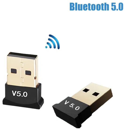 Imagem de Adaptador Receptor Usb Bluetooth 5.0 Plug And Play Notebook Pc Wireless - CSR