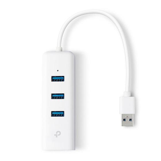 Imagem de Adaptador Rede Gigabit + Hub 3 Portas Usb 3.0 Tp-link Ue330