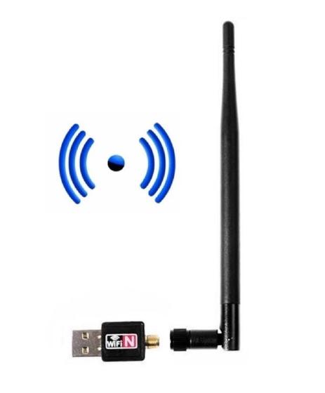 Imagem de Adaptador Rede Sem Fio Com Antena De 6dbi Wifi/wlan Usb 2.0 600mbps