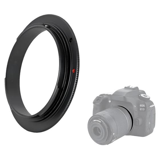 Imagem de Adaptador Reverso 62Mm Para Lentes E Câmeras Canon Eos