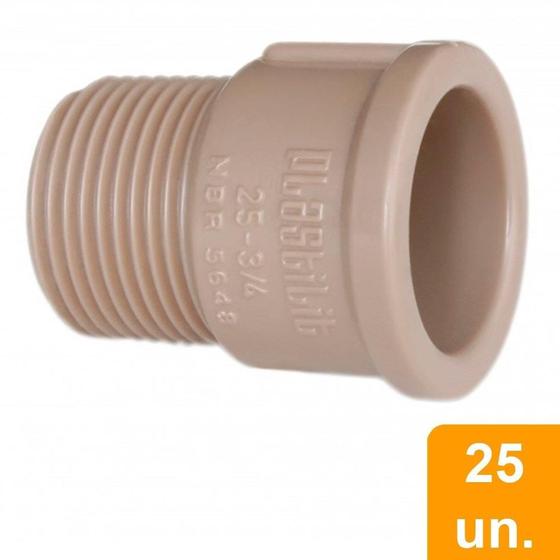 Imagem de Adaptador Soldável Plastilit Curto 32mm x 1P Embalagem com 25 Unidades