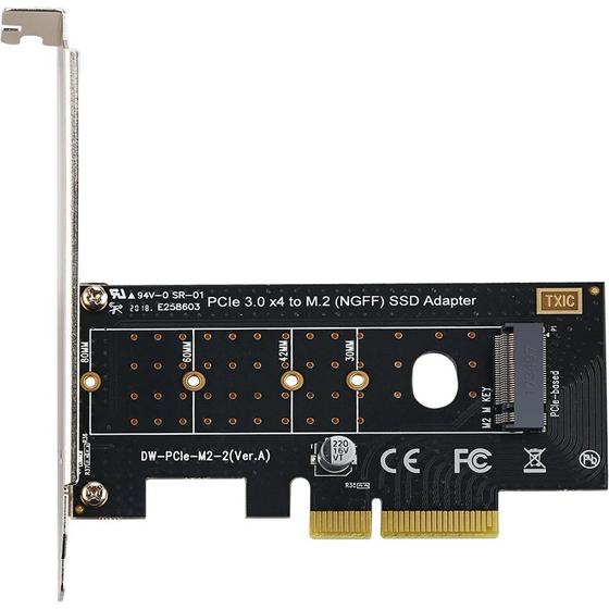 Imagem de Adaptador SSD NVME M.2 Para PCIe 4.0 , 64Gbps PCIe4.0 X4 PC Desktop , PCI-E GEN4 Velocidade Máxima