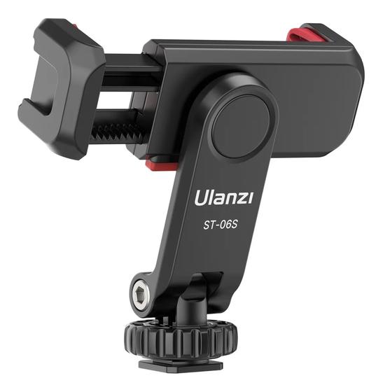 Imagem de Adaptador suporte câmera celular Ulanzi ST-06S c/ sapata luz montagem