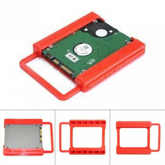 Imagem de Adaptador Suporte Hdd Ssd 2.5 Pra 3.5 VERMELHO Sata GAMER PC - TQ DESIGN