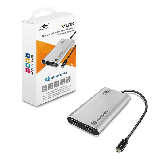 Imagem de Adaptador Thunderbolt 3 Dual Hdmi 2.0 - Cb-Tb3hd142 Vantec