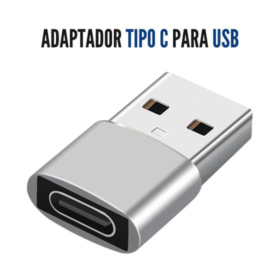 Adaptador Tipo C Fêmea Para USB Macho Plug 2.0 Menor preço em Adaptador Tipo C Fêmea Para USB Macho Plug 2.0