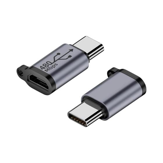 Imagem de Adaptador Tipo C, Micro USB e Mini USB para Fêmea