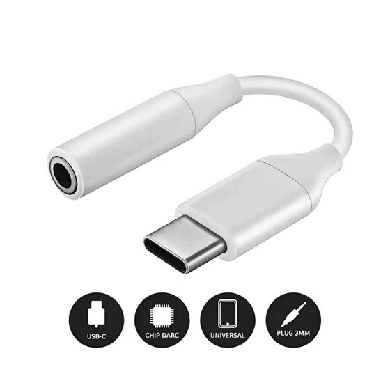 Imagem de Adaptador Tipo C para Fone de Ouvido P2 3.5mm Android Modelos Novos