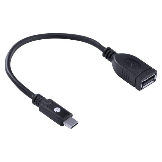 Imagem de Adaptador tipo c x usb 2.0 fêmea função otg - conexão com smartphones - acotgu-20cm - VINIK