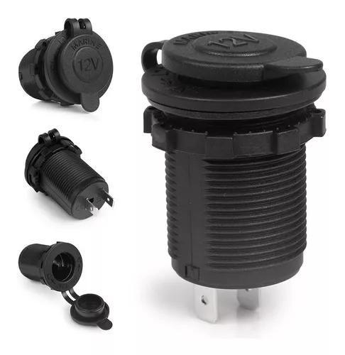 Imagem de Adaptador Tomada 12v 24v Plug Acendedor Isqueiro Fêmea Cigarro Carro Barco Marinizado