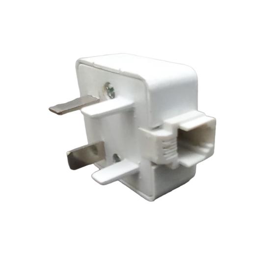 Adaptador Tomada Padrão Telefone Com Rj11 Fêmea - Branca Menor preço em Adaptador Tomada Padrão Telefone Com Rj11 Fêmea - Branca
