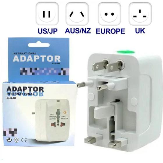 Imagem de Adaptador Universal Compacto com com capa para Viagem