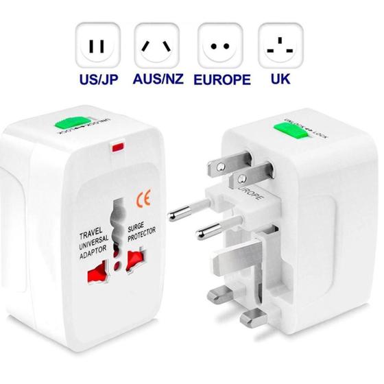 Imagem de Adaptador Universal para Profissionais de Viagem com 2 com capa