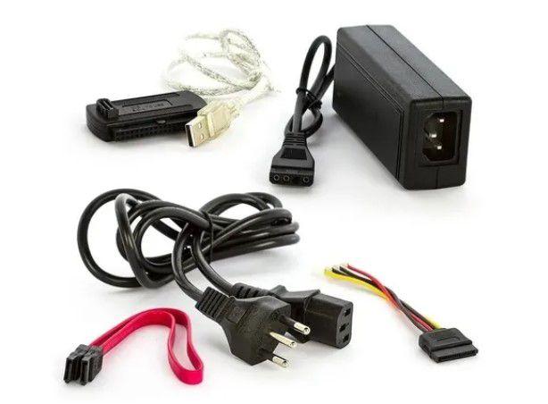 Adaptador Usb 2.0 Hd Conversor P/ Ide Sata Fonte 3 Em 1 Menor preço em Adaptador Usb 2.0 Hd Conversor P/ Ide Sata Fonte 3 Em 1