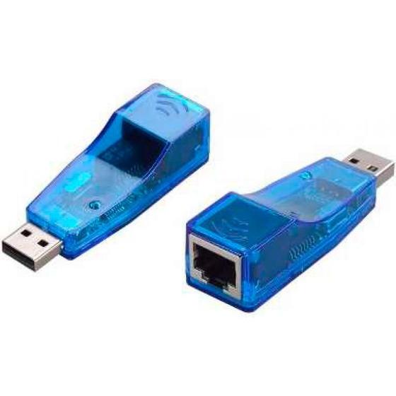 Adaptador USB 2.0 Lan placa rede Externa RJ45 Menor preço em Adaptador USB 2.0 Lan placa rede Externa RJ45
