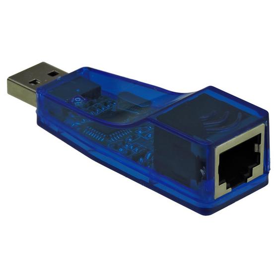 Imagem de Adaptador Usb 2.0 para Rj45 Azul