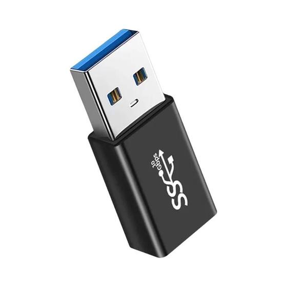 Imagem de Adaptador USB 3.0 Ângulo Reto 10Gbps - NNBILI - Macho para Fêmea