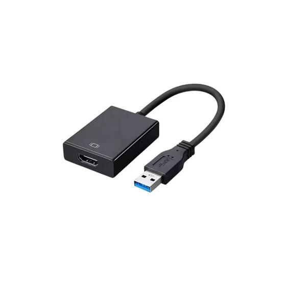 Adaptador USB 3.0 Para HDMI FY FY-542 Preto Menor preço em Adaptador USB 3.0 Para HDMI FY FY-542 Preto