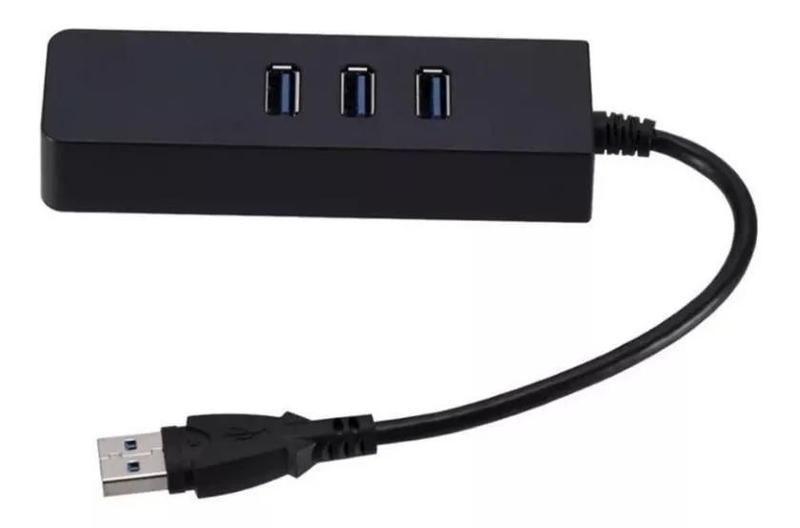 Imagem de Adaptador Usb 3.0 X Rede Gigabit 3 Portas Usb 3.0 Lt-1163