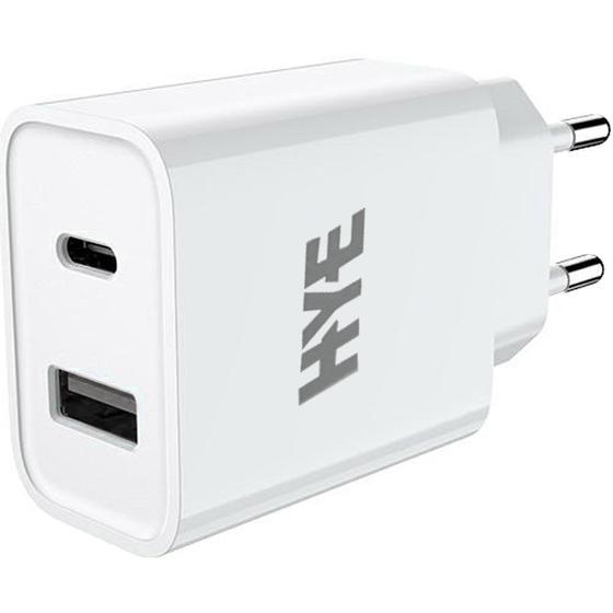 Imagem de Adaptador USB-A e USB-C Hye HYEC9 20 W - Branco