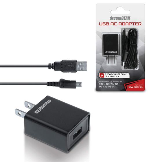 Imagem de Adaptador USB AC DreamGear para Nintendo 3DS XL e New 3DS XL