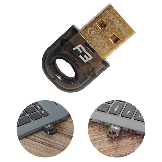 Imagem de Adaptador usb bluetooth 5.0 f3 jc-blu04