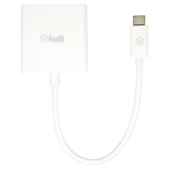 Imagem de Adaptador USB-C/HDMI, Branco, 15 cm, iWill
