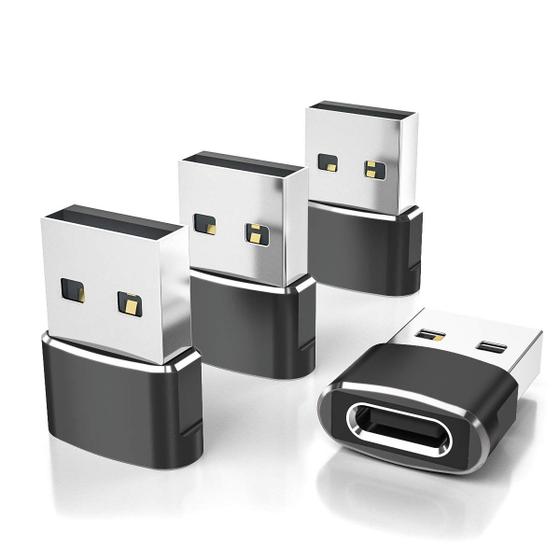 Imagem de Adaptador USB-C para USB-A (4 Unidades) - Elebase