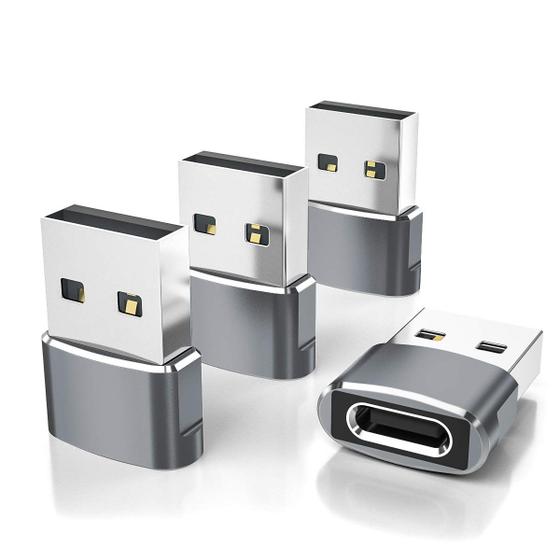 Imagem de Adaptador USB-C para USB-A (4 Unidades) - Elebase