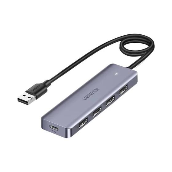 Imagem de Adaptador USB-C Ugreen 4 Portas USB 3.0 - Compatível com Macbook, iPad Pro e Samsung Galaxy