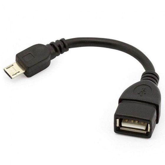 Imagem de Adaptador Usb Fêmea Para Micro Usb Macho