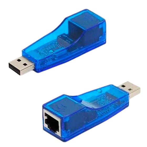 Imagem de Adaptador USB Lan Placa De Rede Externa Rj45 Ethernet 10/100