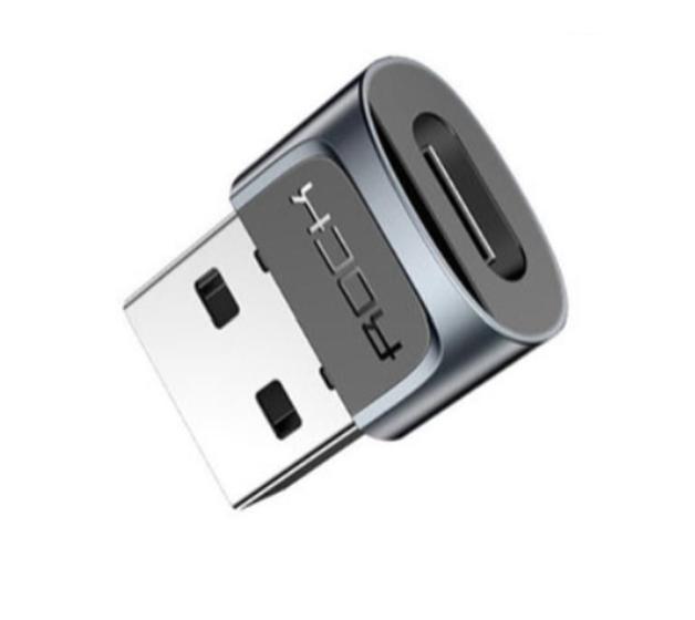 Imagem de Adaptador USB Macho para Type-C Fêmea 3.0A Original Rock
