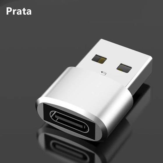 Imagem de Adaptador Usb Macho Para Type C Femea