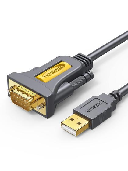 Imagem de Adaptador USB para Serial UGREEN (3m, DB9 Macho, 9 Pinos) - Compatível com Windows