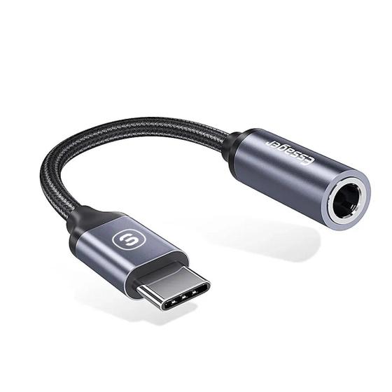 Imagem de Adaptador USB Tipo C p/ Fone P2 3.5mm Essager