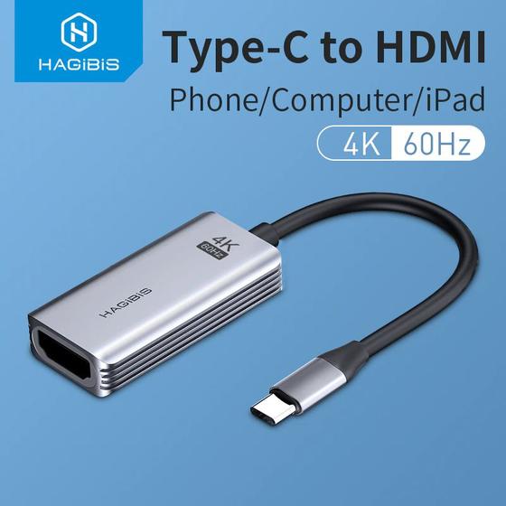 Adaptador Usb Tipo C Para Hdmi 4k 1080p 60hz Hagibis Menor preço em Adaptador Usb Tipo C Para Hdmi 4k 1080p 60hz Hagibis