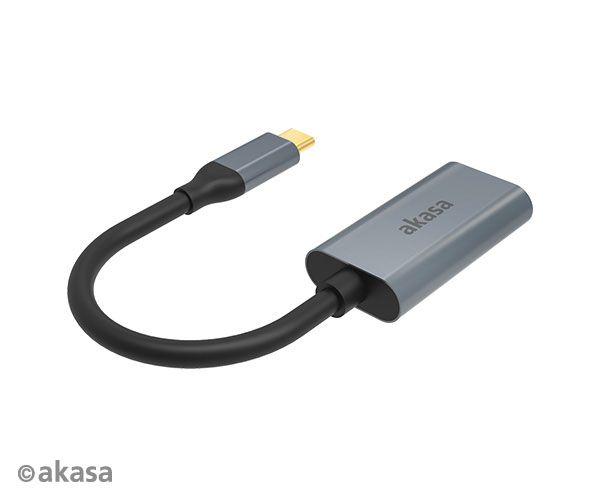Imagem de Adaptador USB Tipo C para HDMI  4K  Celular e Notebook  Akasa  AK-CBCA24-18BK