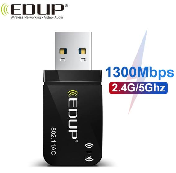 Imagem de adaptador usb wiffi edup dual band  Usb 3.0