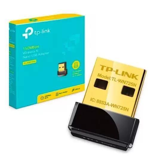 Imagem de Adaptador Usb Wifi Para Pc Tp Link Tl-Wn725N 150Mbps