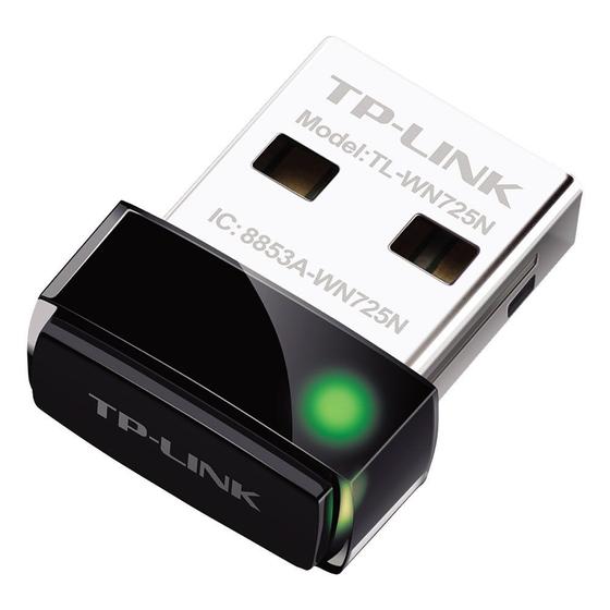 Imagem de Adaptador USB Wireless TP-Link TL-WN725N 150 Mbps Nano