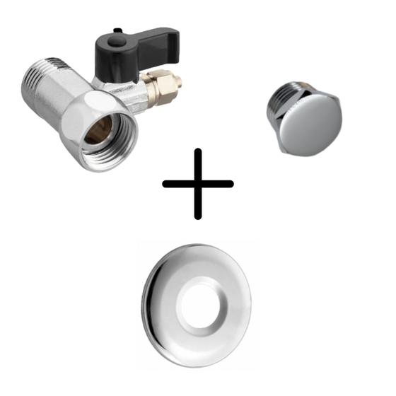 Adaptador Válvula Filtro Purificador de Água Electrolux Com Tampão e Canopla Menor preço em Adaptador Válvula Filtro Purificador de Água Electrolux Com Tampão e Canopla