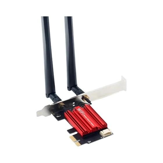 Imagem de Adaptador WiFi 5 PCI-E AC1200 Dual Band com Bluetooth 4.0 - Para Windows