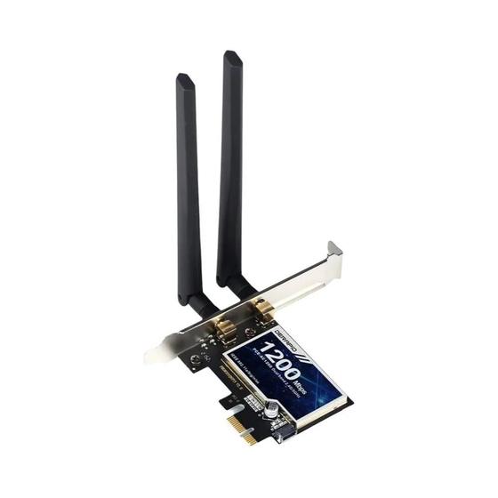 Adaptador WiFi AC1200 Dual Band com Bluetooth - PCI-E para Desktop (Windows 7) Menor preço em Adaptador WiFi AC1200 Dual Band com Bluetooth - PCI-E para Desktop (Windows 7)