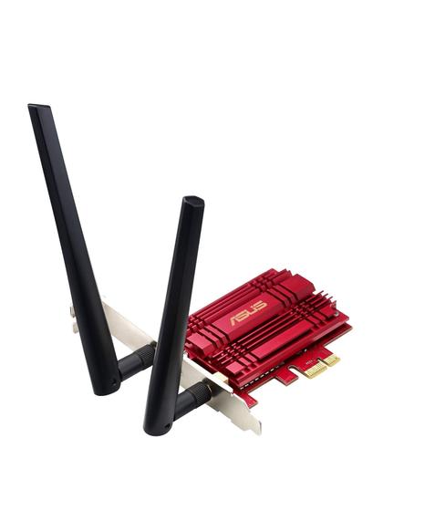 Imagem de Adaptador WiFi PCIe ASUS PCE-AC56 de banda dupla 2x2 AC1300