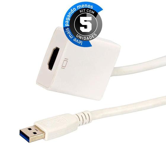 Imagem de Adaptadores Usb Para Hdmi - Kit 5