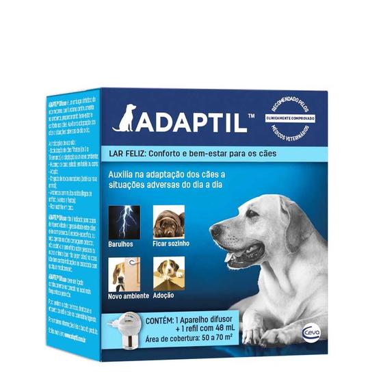Imagem de ADAPTIL Difusor + Refil - ajuda os cães em situações desafiantes como medo de ficar sozinho, fogos de artifício e adapta