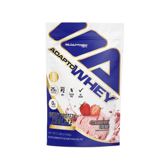 Imagem de Adaptowhey refil 5lb - 2,268 kg - strawberry creme (morango)